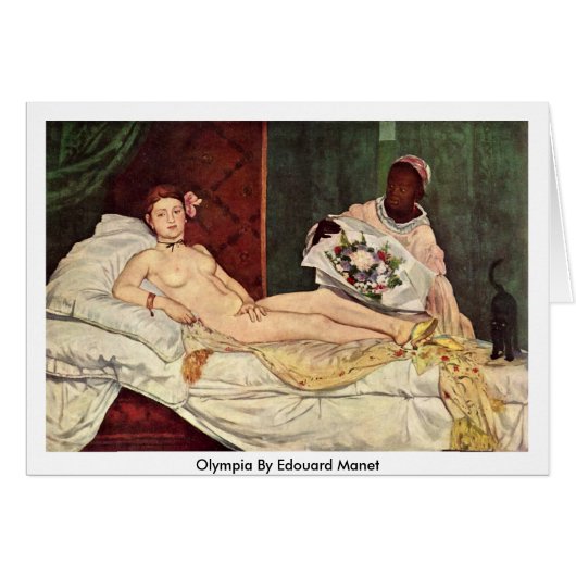 Olympia By Edouard Manet Cards (Front Horizontal)