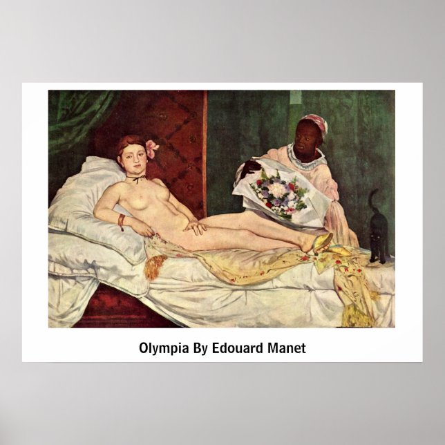 Olympia By Edouard Manet Poster (Front)