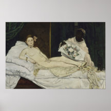 Olympia by Manet - Poster