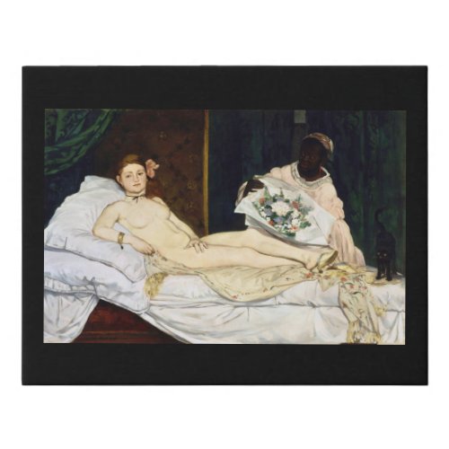 Olympia Edouard Manet 1863 Faux Canvas Print
