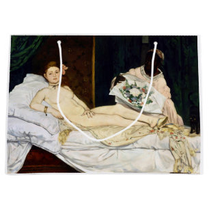 Olympia, Edouard Manet, 1863 Large Gift Bag