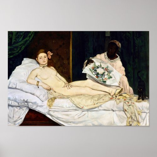 Olympia Edouard Manet 1863 Poster