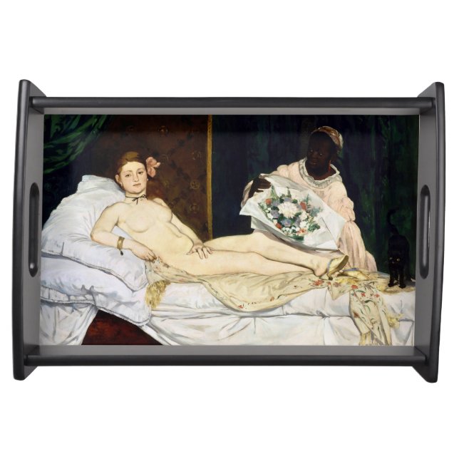 Olympia, Edouard Manet, 1863 Serving Tray (Front)