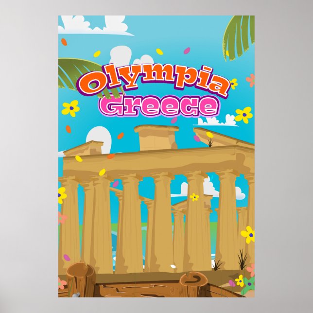 Olympia Greece travel poster. Poster (Front)