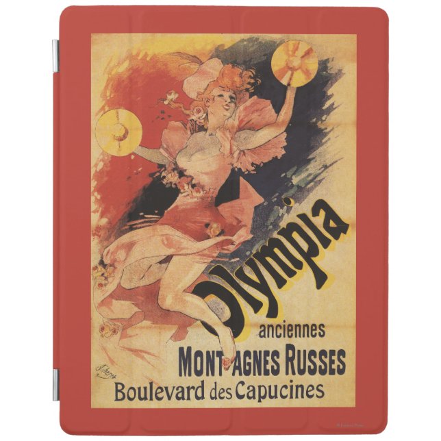 Olympia Nightclub Girl Crashing Cymbals iPad Smart Cover (Front)