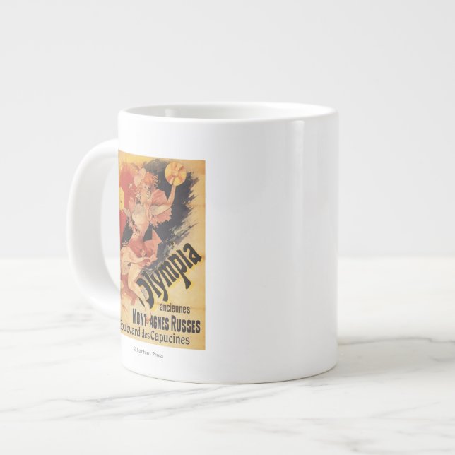 Olympia Nightclub Girl Crashing Cymbals Large Coffee Mug (Front Left)