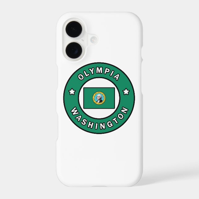 Olympia Washington Iphone Case (Back)