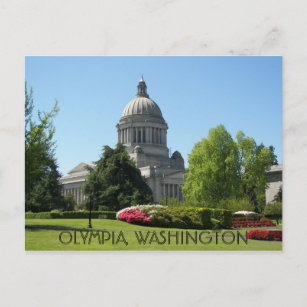 Olympia, Washington State Capitol Travel Postcard
