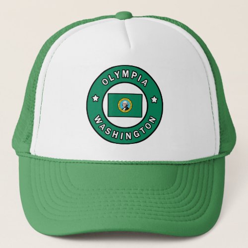 Olympia Washington Trucker Hat