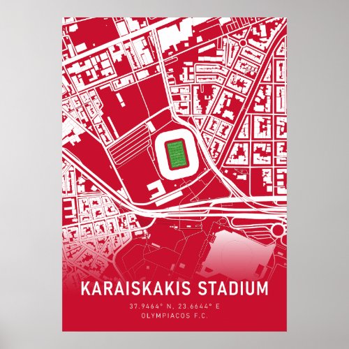 Olympiacos Stadium Poster
