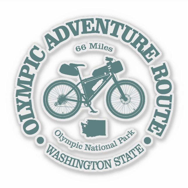 Olympic Adventure Route (cycling) Sticker (Front)