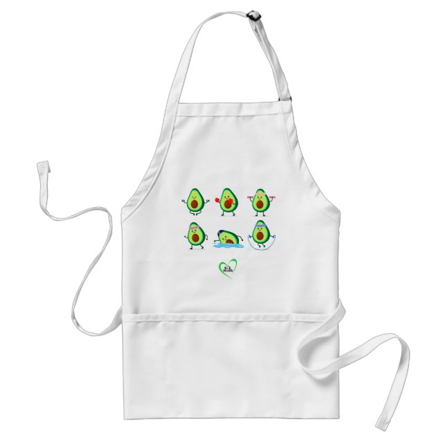 Olympic Avocado Adult Apron (Front)