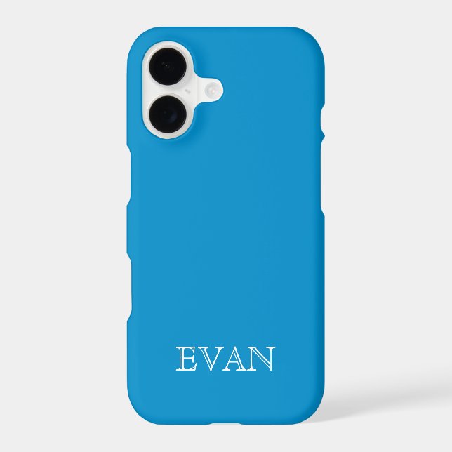 OLYMPIC BLUE Solid Background iPhone X Case (Back)