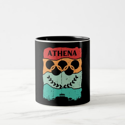 Olympic city retro style Athena Coffee Mugs