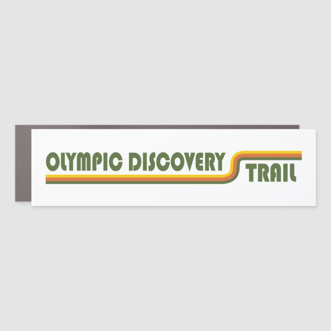 Olympic Discovery Trail Washington State Car Magnet (Front)