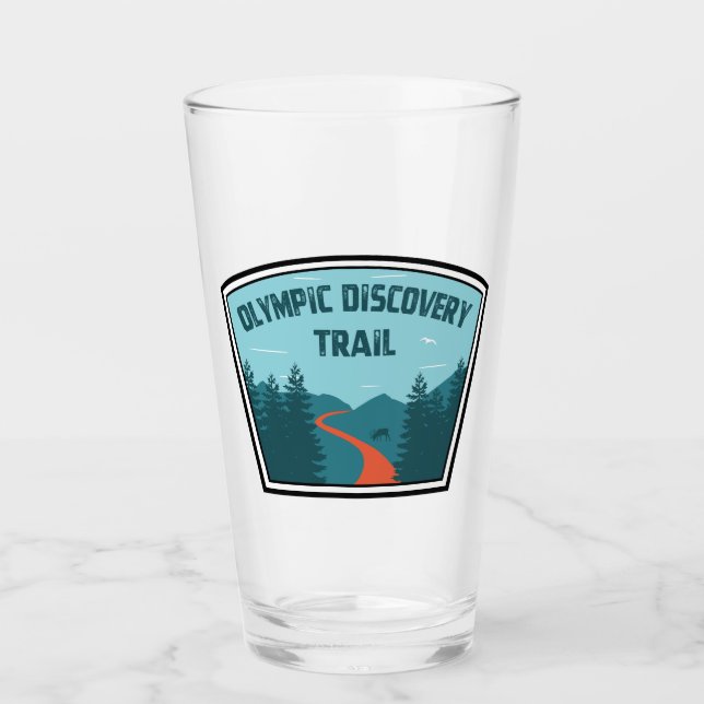 Olympic Discovery Trail Washington State Glass (Front)