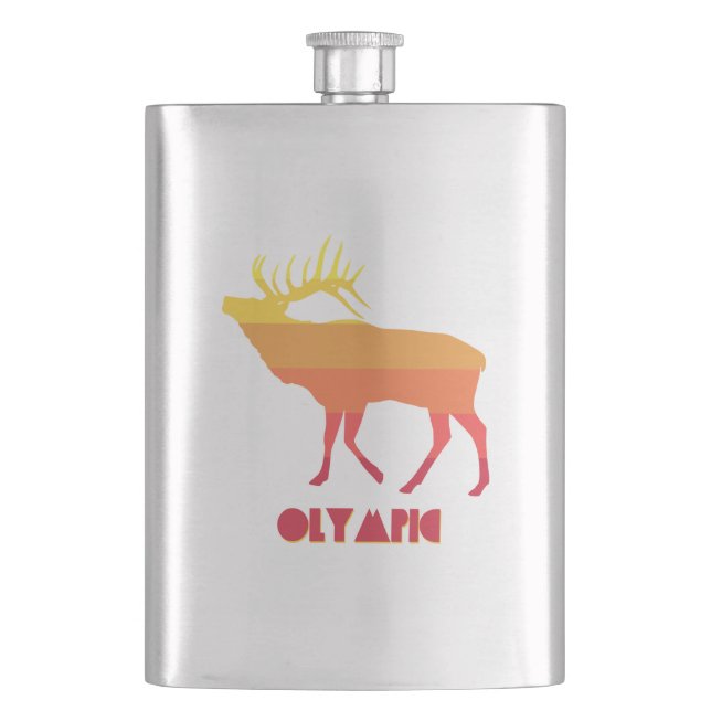 Olympic Elk Flask (Front)