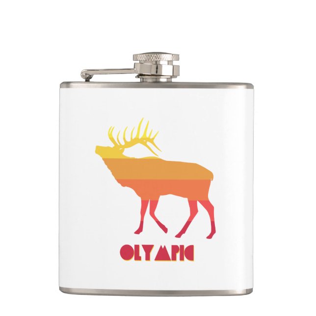 Olympic Elk Flask (Front)