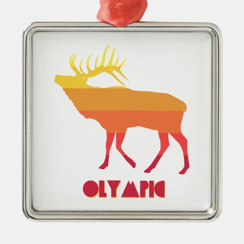 Olympic Elk Metal Ornament