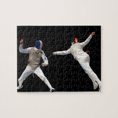 Olympic Fencing Lunge and Parry Jigsaw Puzzle