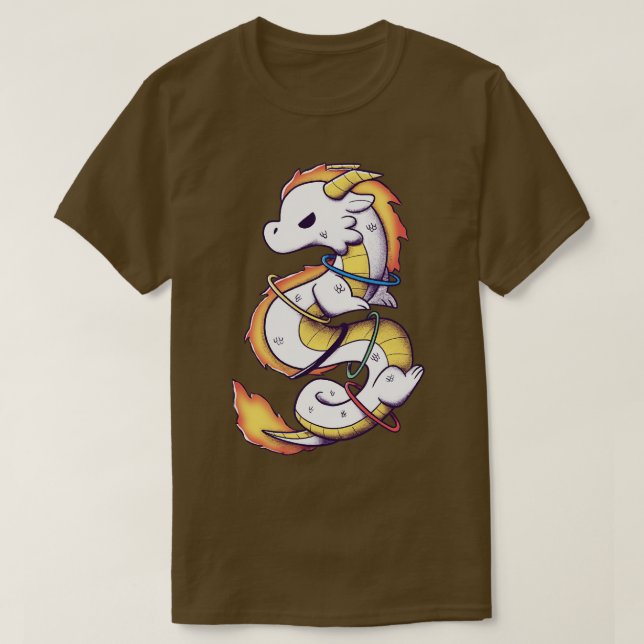 Olympic Flame Dragon T-Shirt (Design Front)