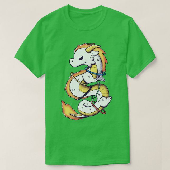 Olympic Flame Dragon T-Shirt (Design Front)