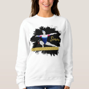 Olympic Gymnast Silhouette Art  Sweatshirt