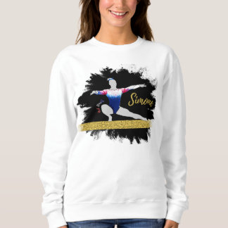 Olympic Gymnast Silhouette Art  Sweatshirt