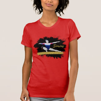 Olympic Gymnast Silhouette Art T-Shirt