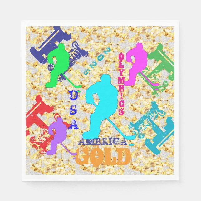 OLYMPIC HOCKEY NAPKINS (Front)