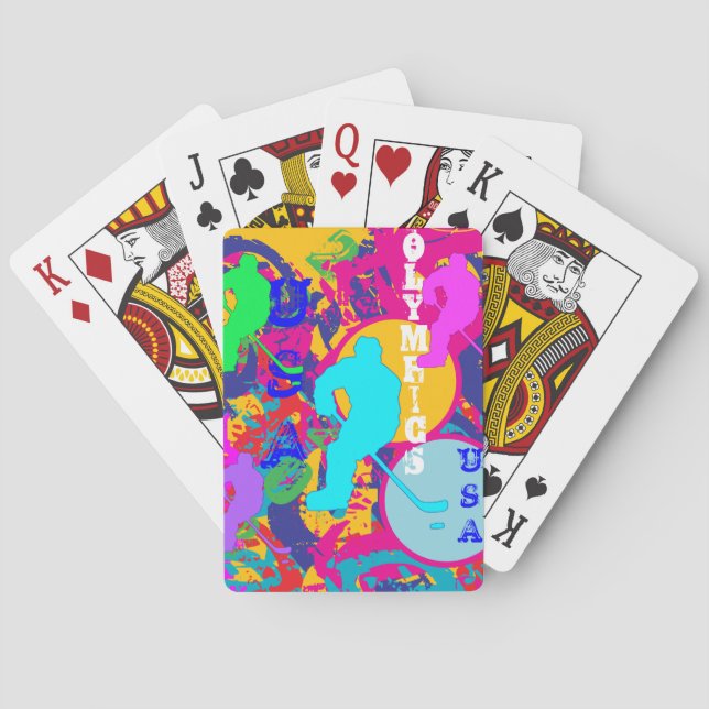 OLYMPIC HOCKEY POKER CARDS (Back)