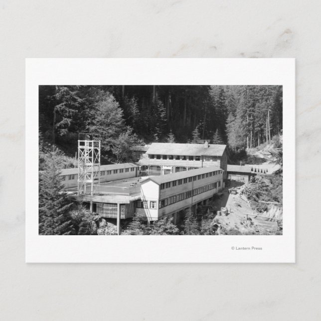 Olympic Hot Springs, WA Lodge View Photograph #1 Postcard (Front)