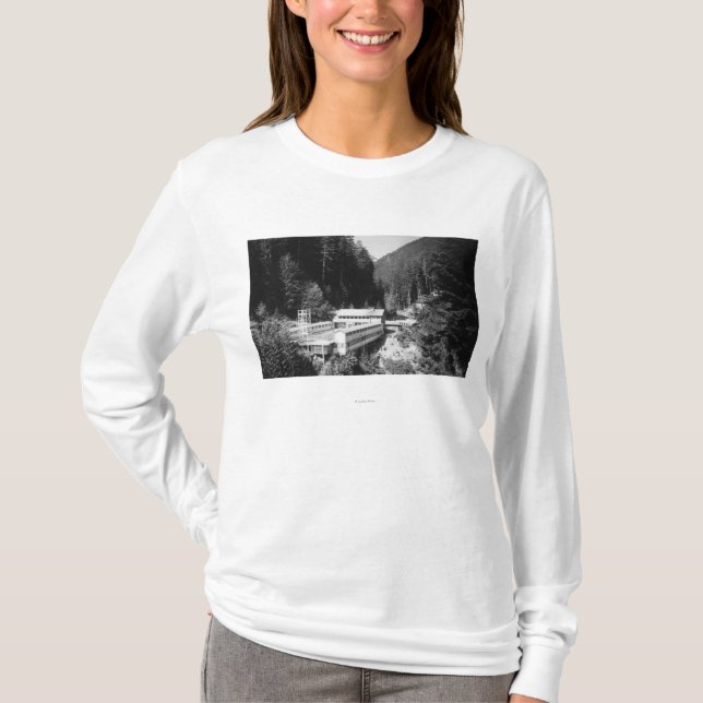 Olympic Hot Springs, WA Lodge View Photograph #2 T-Shirt (Front)