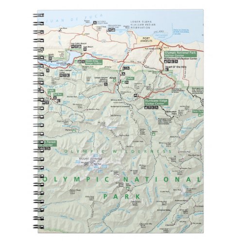 Olympic map notebook