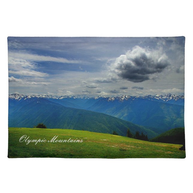 Olympic Mountains placemats (Front)