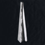 Olympic Mountains Tie<br><div class="desc">This classy tie features a black and white photo of the Olympic Mountains from the Hood Canal Bridge in Washington.</div>