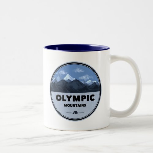 Olympic Mountains Washington Camping Two_Tone Coffee Mug