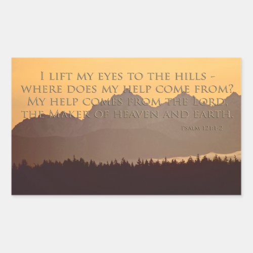 olympic mountains with psalm 1211_2 sticker