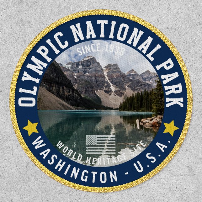 Olympic Naional Park Photo Forest Landscape Patch (Front)