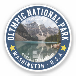 Olympic Naional Park Photo Forest Landscape Sticker