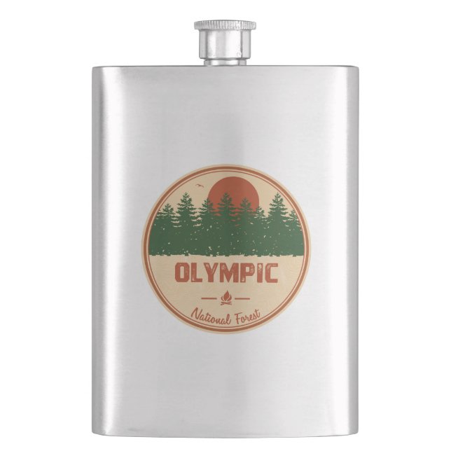 Olympic National Forest Flask (Front)
