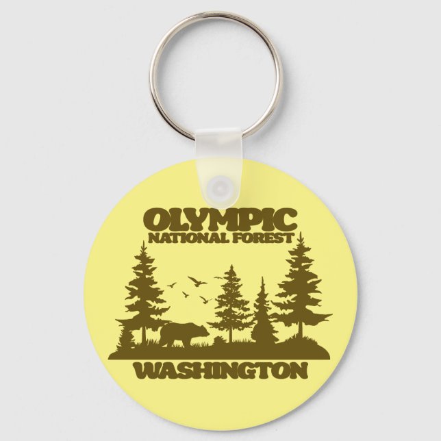 Olympic National Forest Keychain (Front)