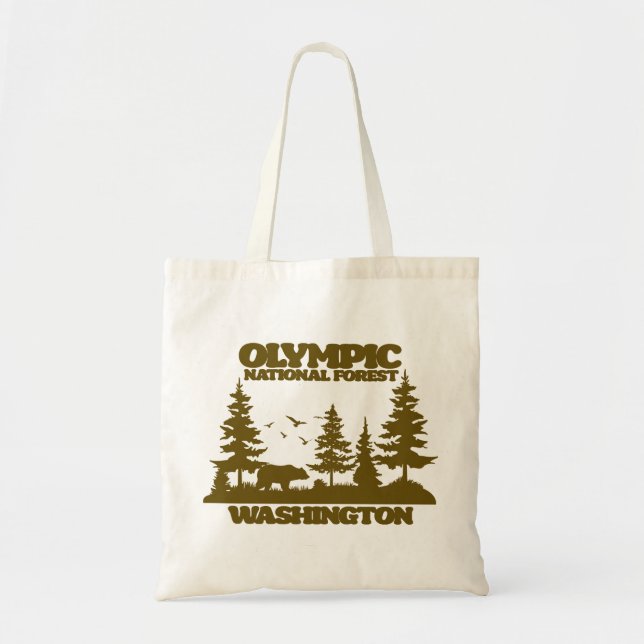 Olympic National Forest Tote Bag (Front)