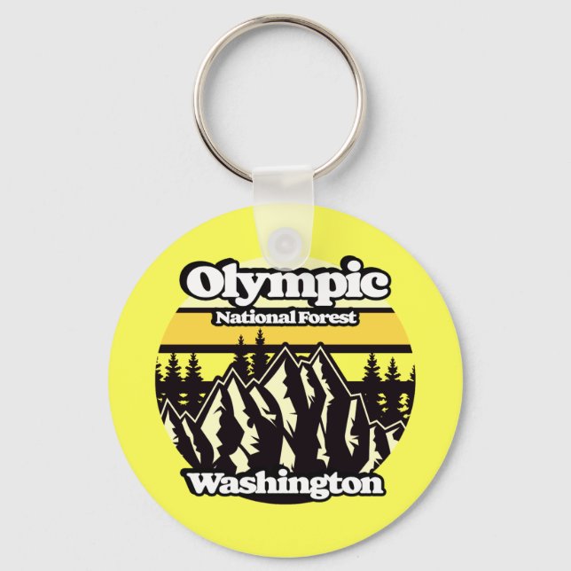 Olympic National Forest, Washington Keychain (Front)