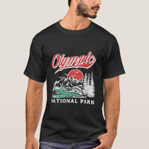 Olympic National Park 80S Mountains T_Shirt