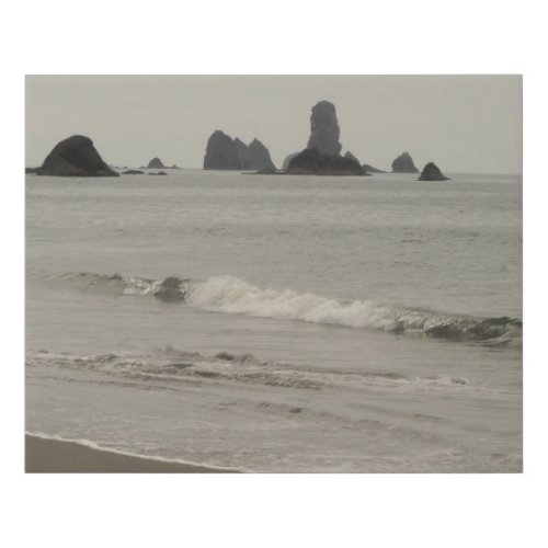 Olympic National Park Beach Seascape Photo  Faux Canvas Print