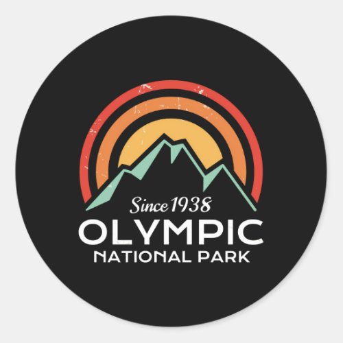 Olympic National Park Classic Round Sticker