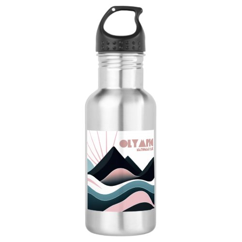 Olympic National Park Colored Hills Stainless Steel Water Bottle