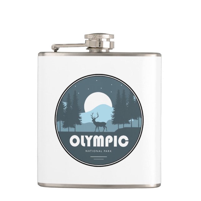 Olympic National Park Deer Flask (Front)
