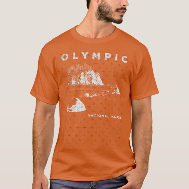 Olympic National Park Drawing Illustration friends T-Shirt (Front)